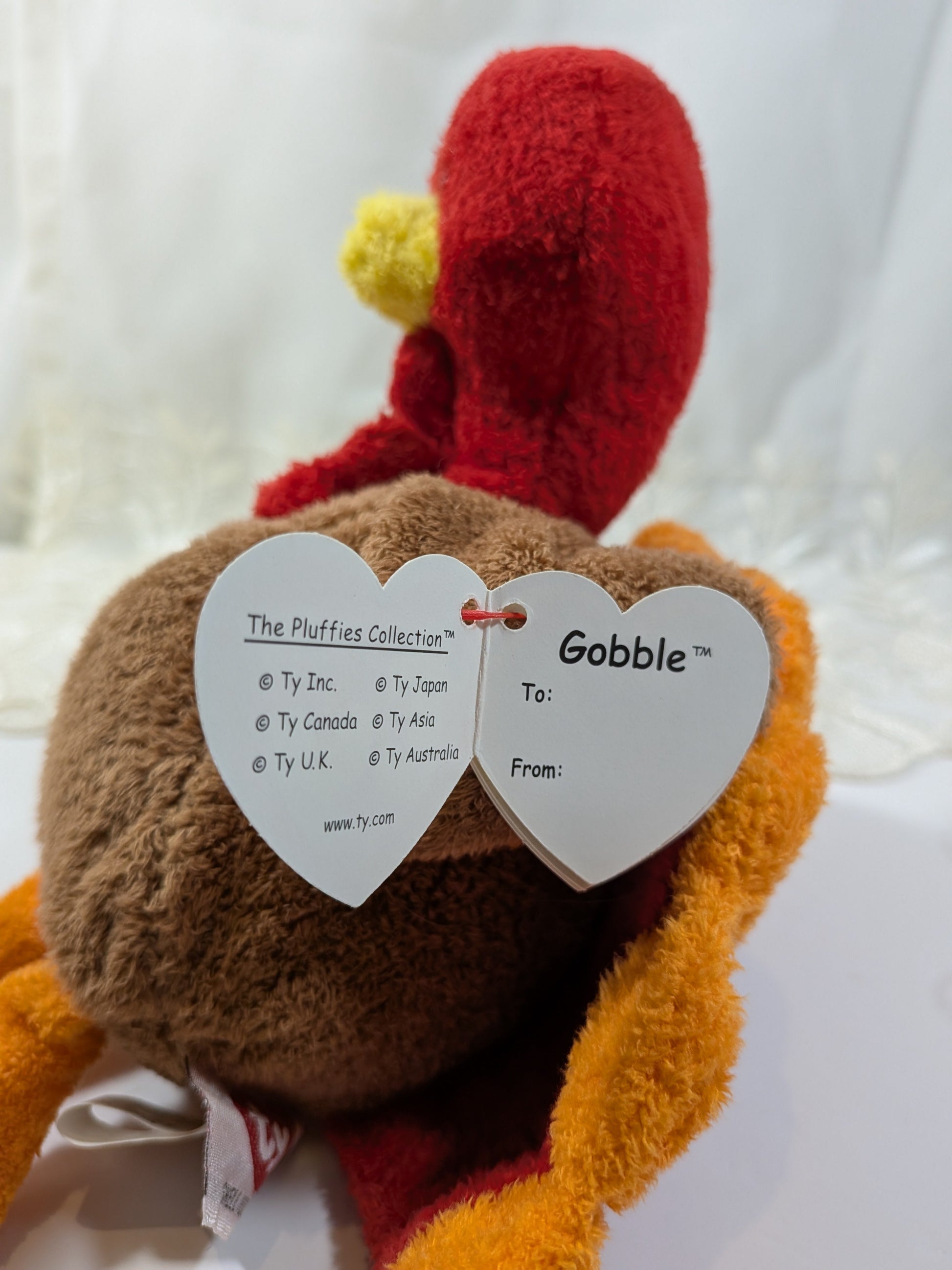 Ty Pluffies - Gobbles The Turkey (9in) - Vintage Beanies Canada