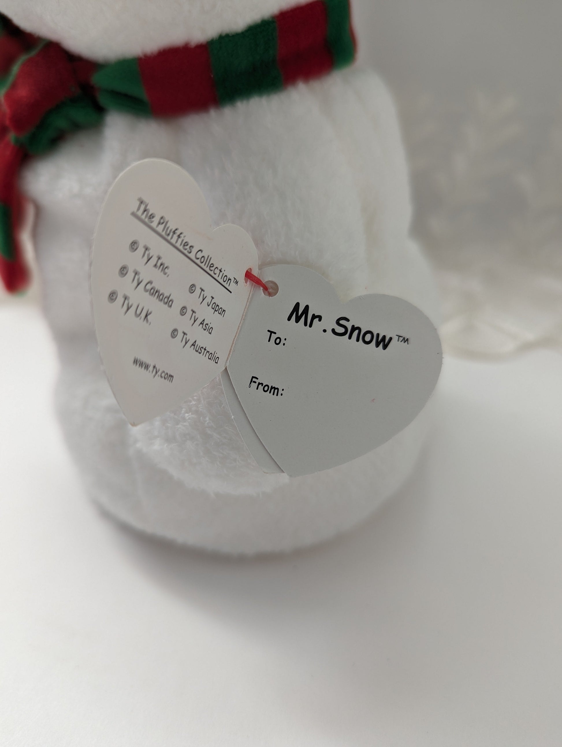 Ty Pluffies - Mr Snow The Snowman (10in) - Vintage Beanies Canada