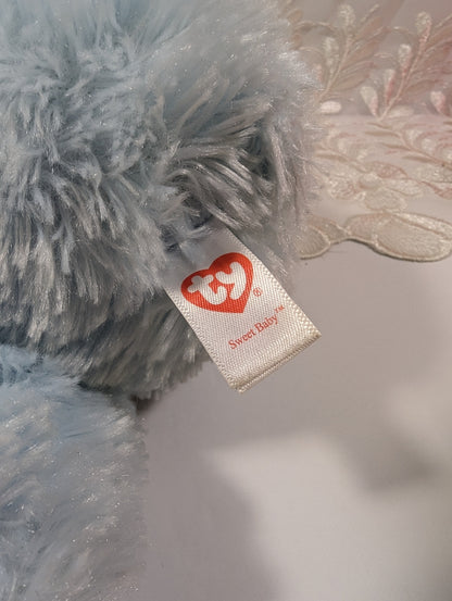 TY Pluffies - Sweet Baby My First Teddy the blue Bear (13 in) Non - mint Hang Tag - Vintage Beanies Canada