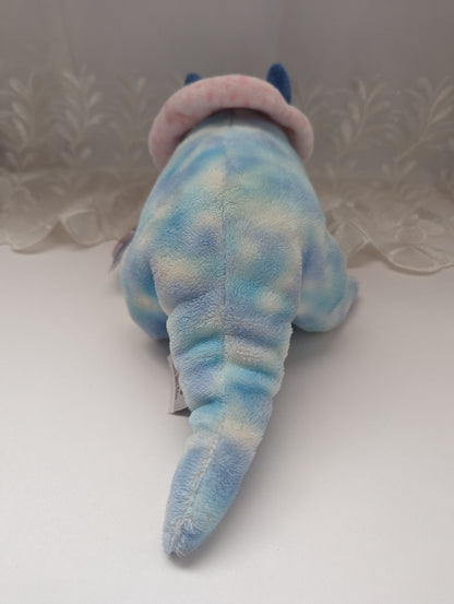 Ty Pluffies - Tromps The Blue Dinosaur (6in) Near Mint Tag - Vintage Beanies Canada