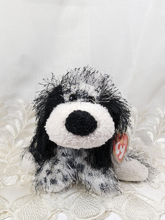 Ty Punkies Collection - Polka Dot The Black White Dog (8.5in) - Vintage Beanies Canada