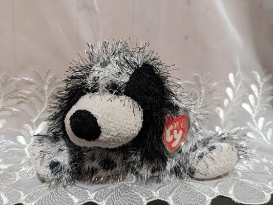 Ty Punkies Collection - Polka Dot The Black White Dog (8.5in) Near Mint - Vintage Beanies Canada