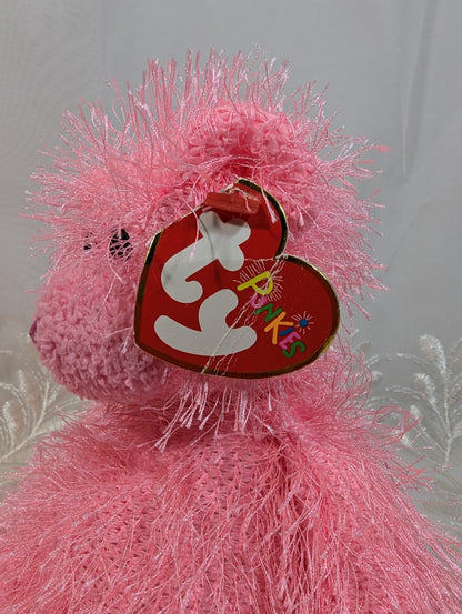 Ty Punkies Collection - Static The Pink Bear (8.5 in) Non - Mint Tag - Vintage Beanies Canada