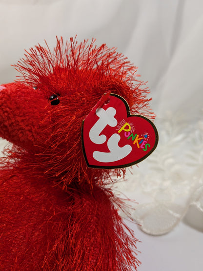 Ty Punkies - Sizzles The Red Bear (9in) - Vintage Beanies Canada