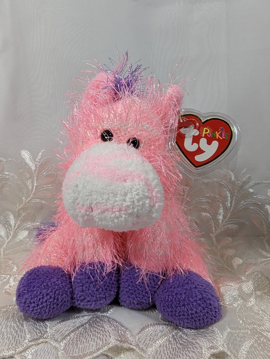 Ty Punkies - Swoosh The Pink And Purple Horse (7in) - Vintage Beanies Canada