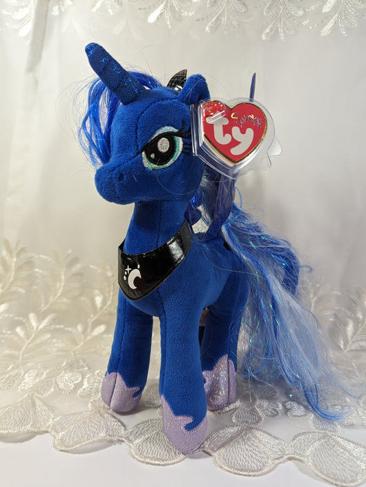 Ty Sparkle Collection - Princess Luna The Blue Unicorn From My Little Pony (9in) Near Mint - Vintage Beanies Canada