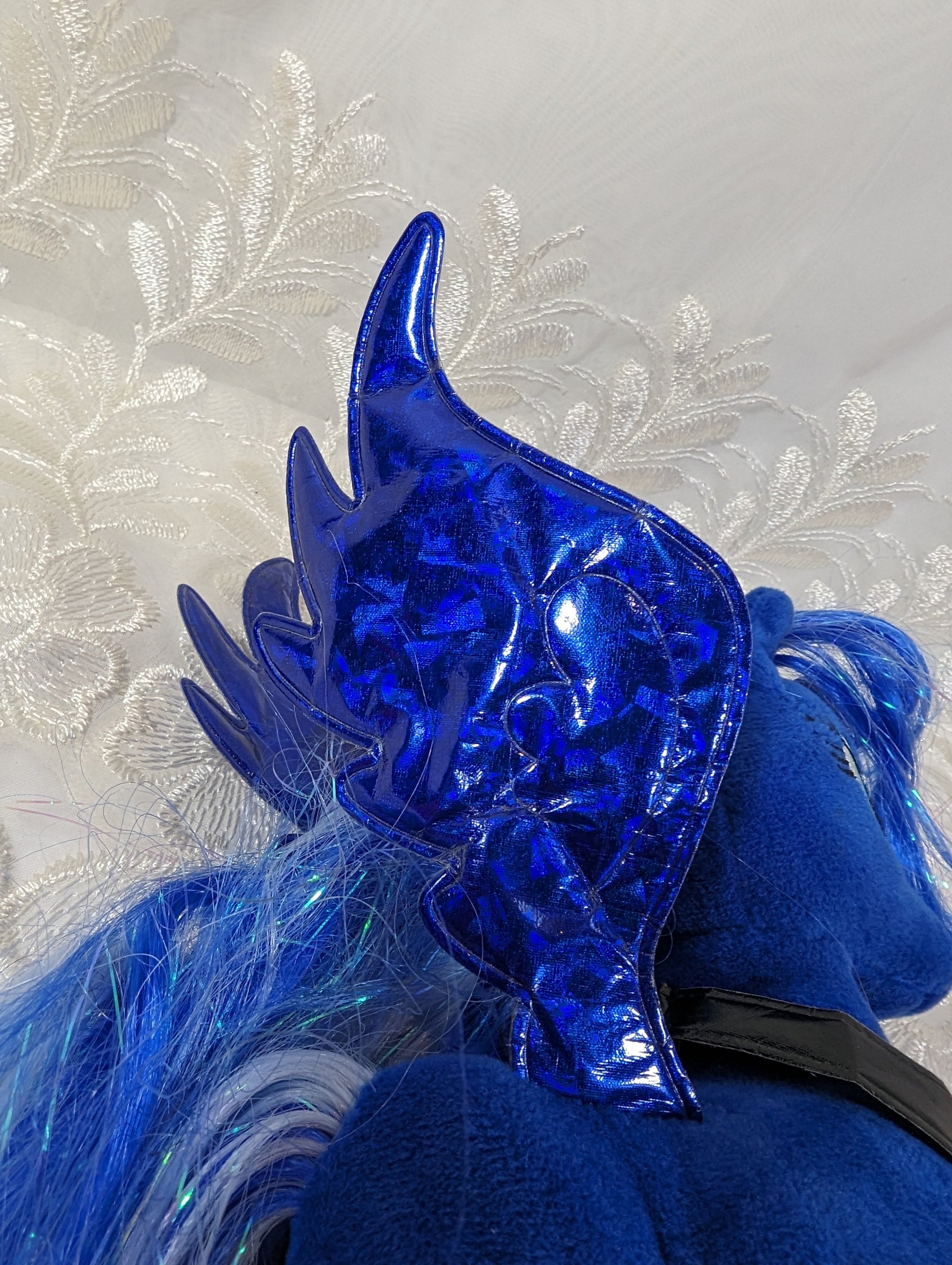 Ty Sparkle Collection - Princess Luna The Blue Unicorn From My Little Pony (9in) Near Mint - Vintage Beanies Canada