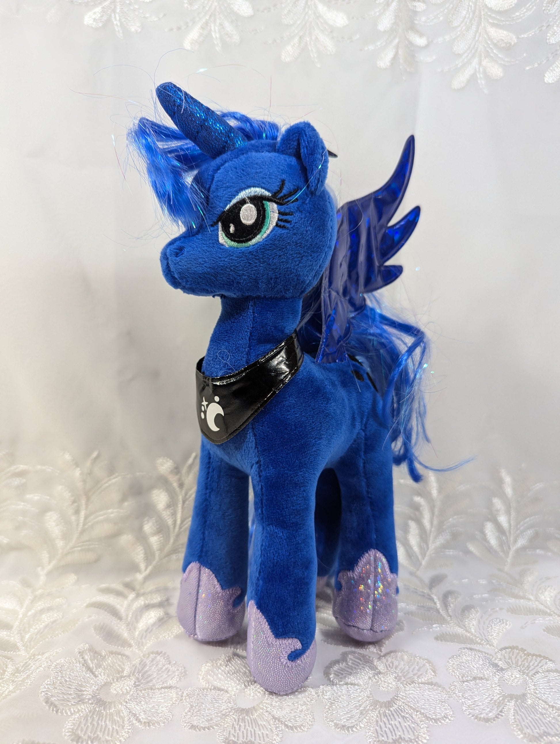 Ty Sparkle Collection - Princess Luna The Blue Unicorn From My Little Pony (9in) No Tag - Vintage Beanies Canada