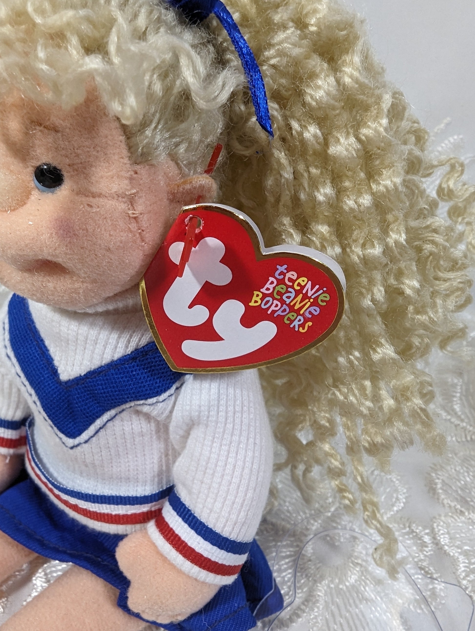 Ty Teenie Beanie Boppers - Dear Debbie the Girl Doll (8in) Non - mint tag, Non - mint shoes - Vintage Beanies Canada