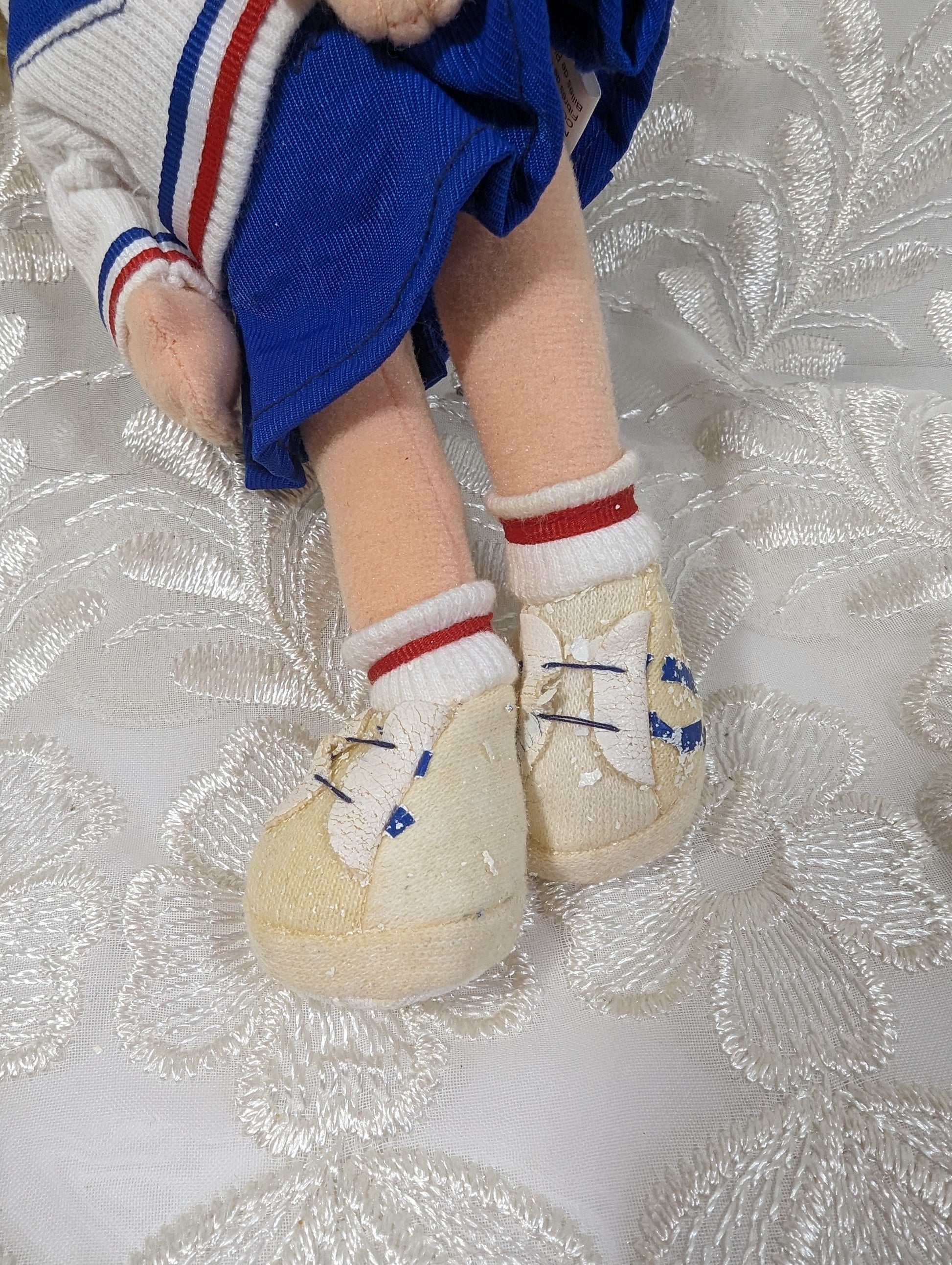 Ty Teenie Beanie Boppers - Dear Debbie the Girl Doll (8in) Non - mint tag, Non - mint shoes - Vintage Beanies Canada