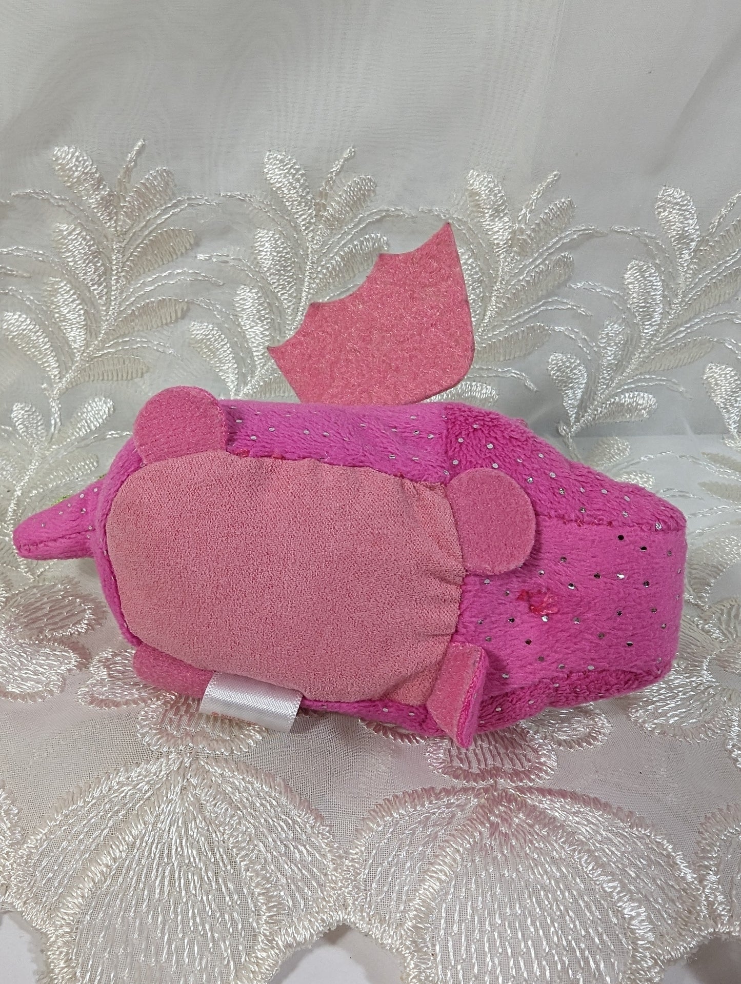 Ty Teeny Tys - Darby The Pink Dragon (4in) No Tag - Vintage Beanies Canada