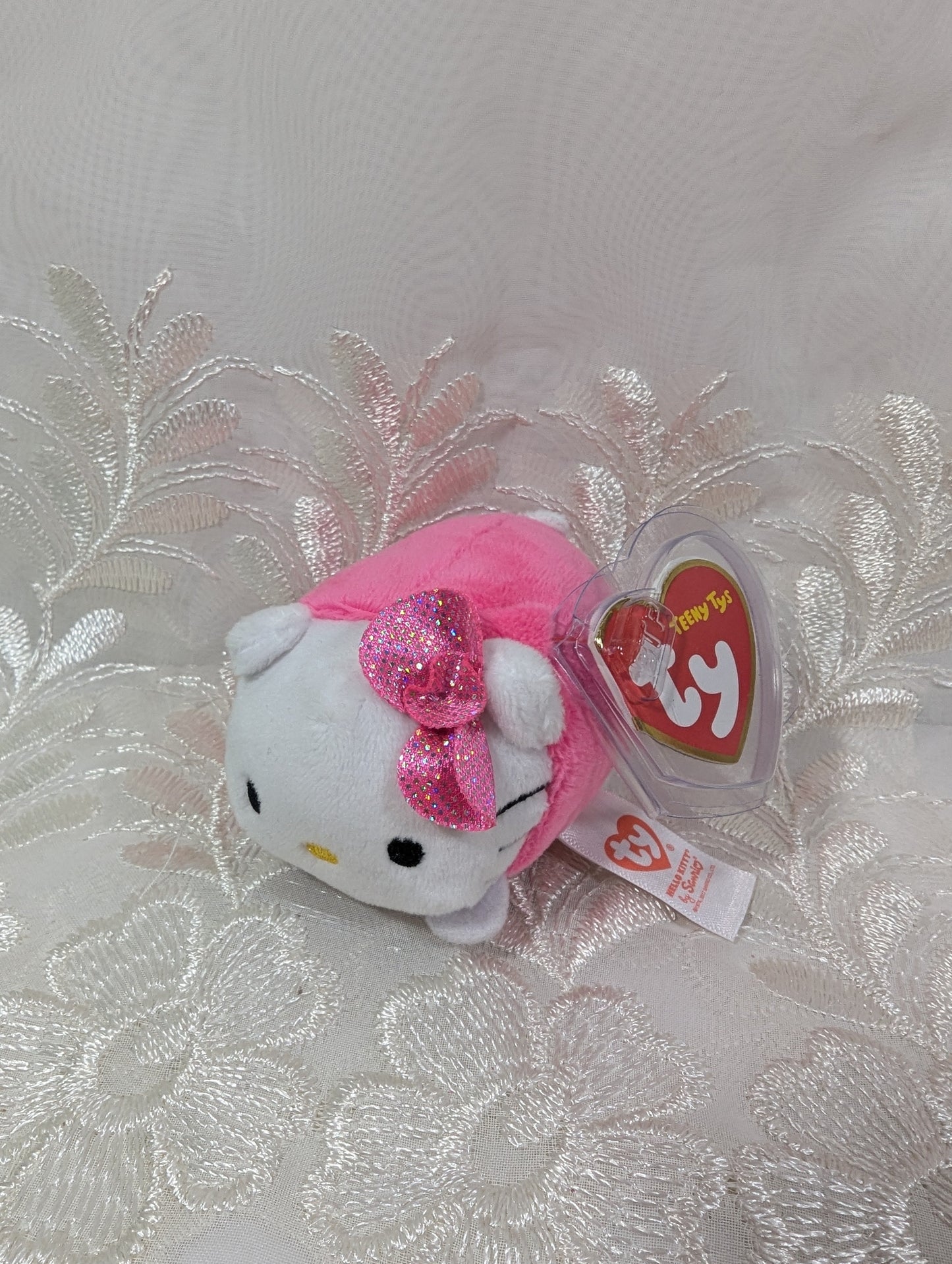 Ty Teeny Tys - Hello Kitty The Pink Cat (3in) - Vintage Beanies Canada