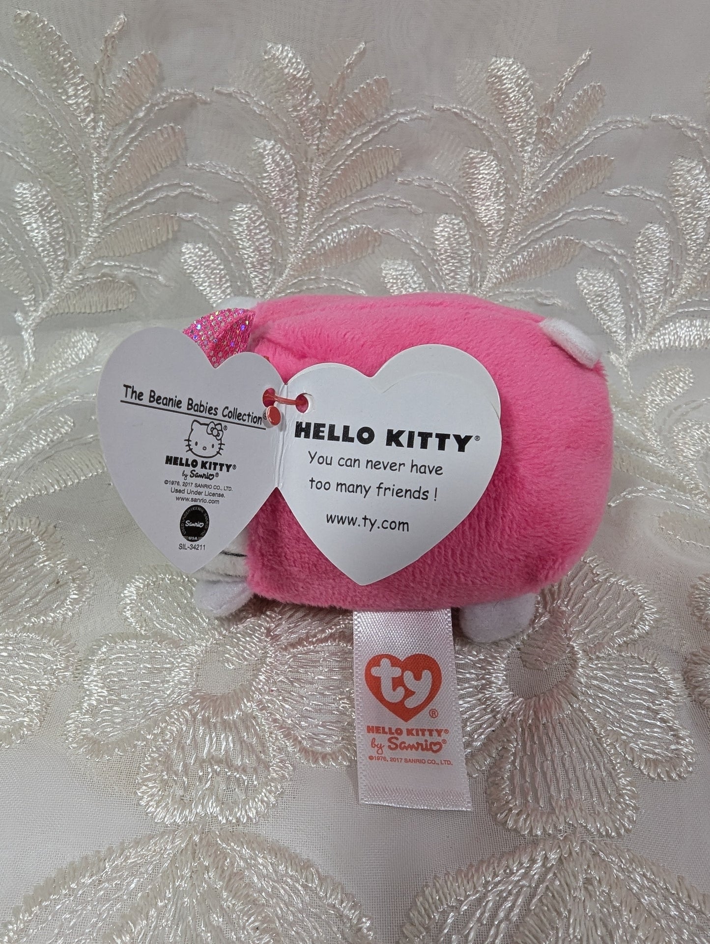 Ty Teeny Tys - Hello Kitty The Pink Cat (3in) - Vintage Beanies Canada