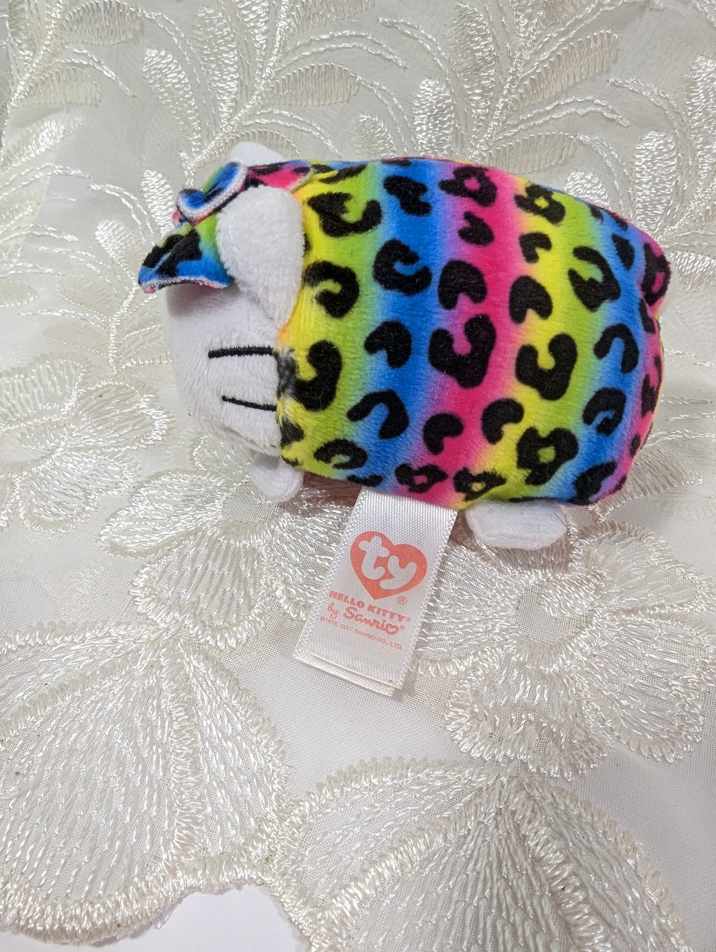 Ty Teeny Tys - Hello Kitty the Rainbow Leopard Print Cat (3in) No Tag - Vintage Beanies Canada