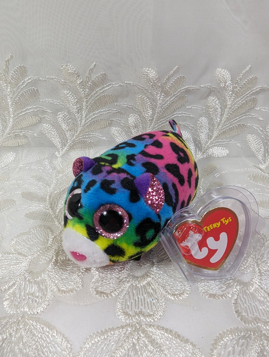 Ty Teeny Tys - Jelly The Rainbow Leopard (4in) - Vintage Beanies Canada