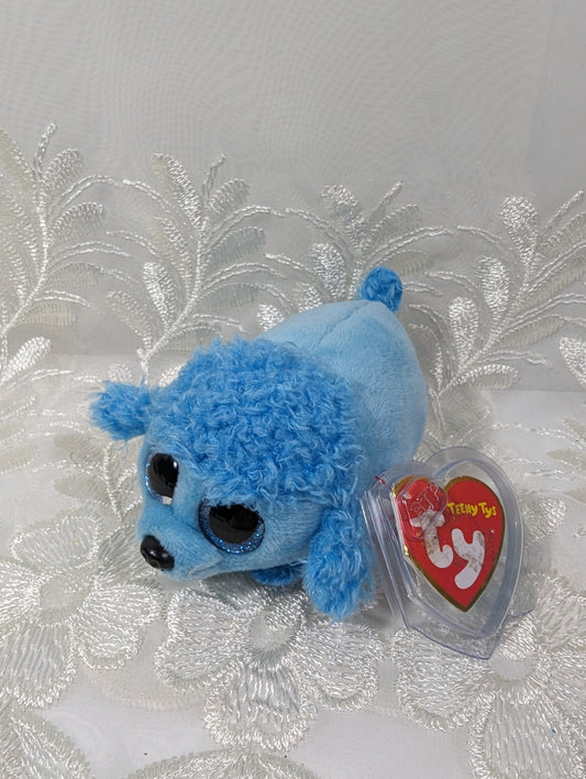 Ty Teeny Tys - Lexi The Blue Poodle (4IN) Non - mint Tag - Vintage Beanies Canada