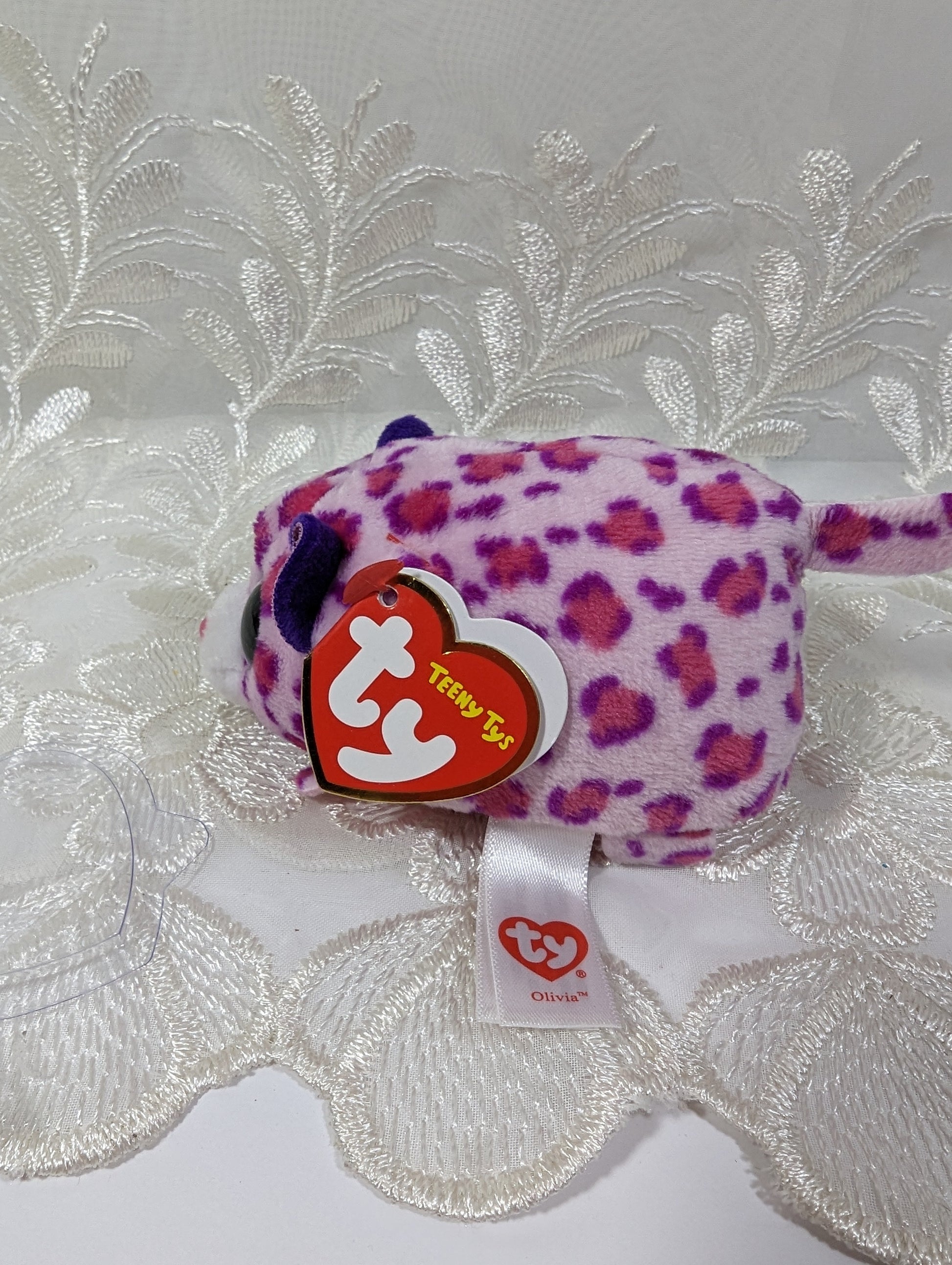 Ty Teeny Tys - Olivia The Leopard (4In) - Vintage Beanies Canada