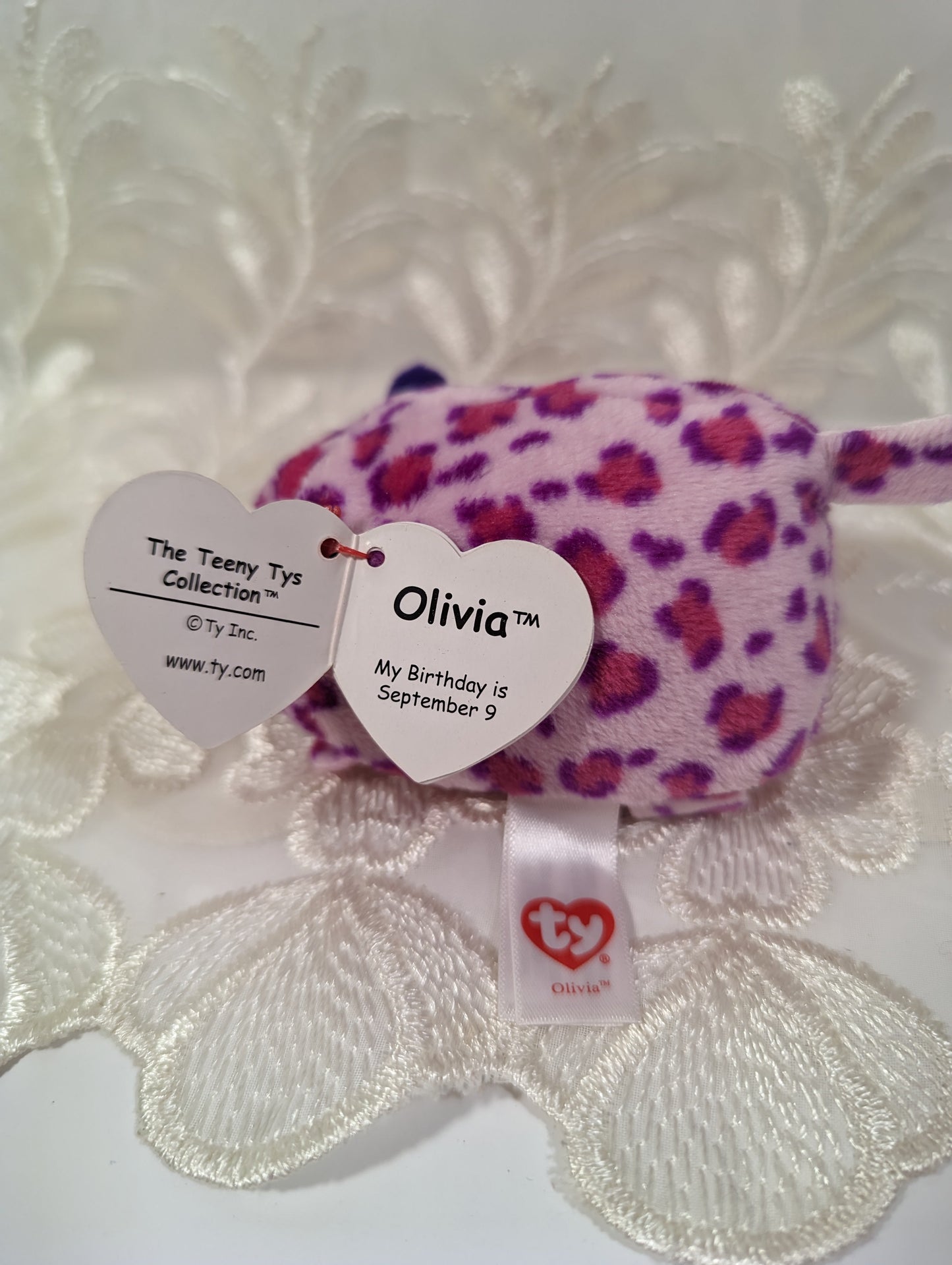 Ty Teeny Tys - Olivia The Leopard (4In) - Vintage Beanies Canada