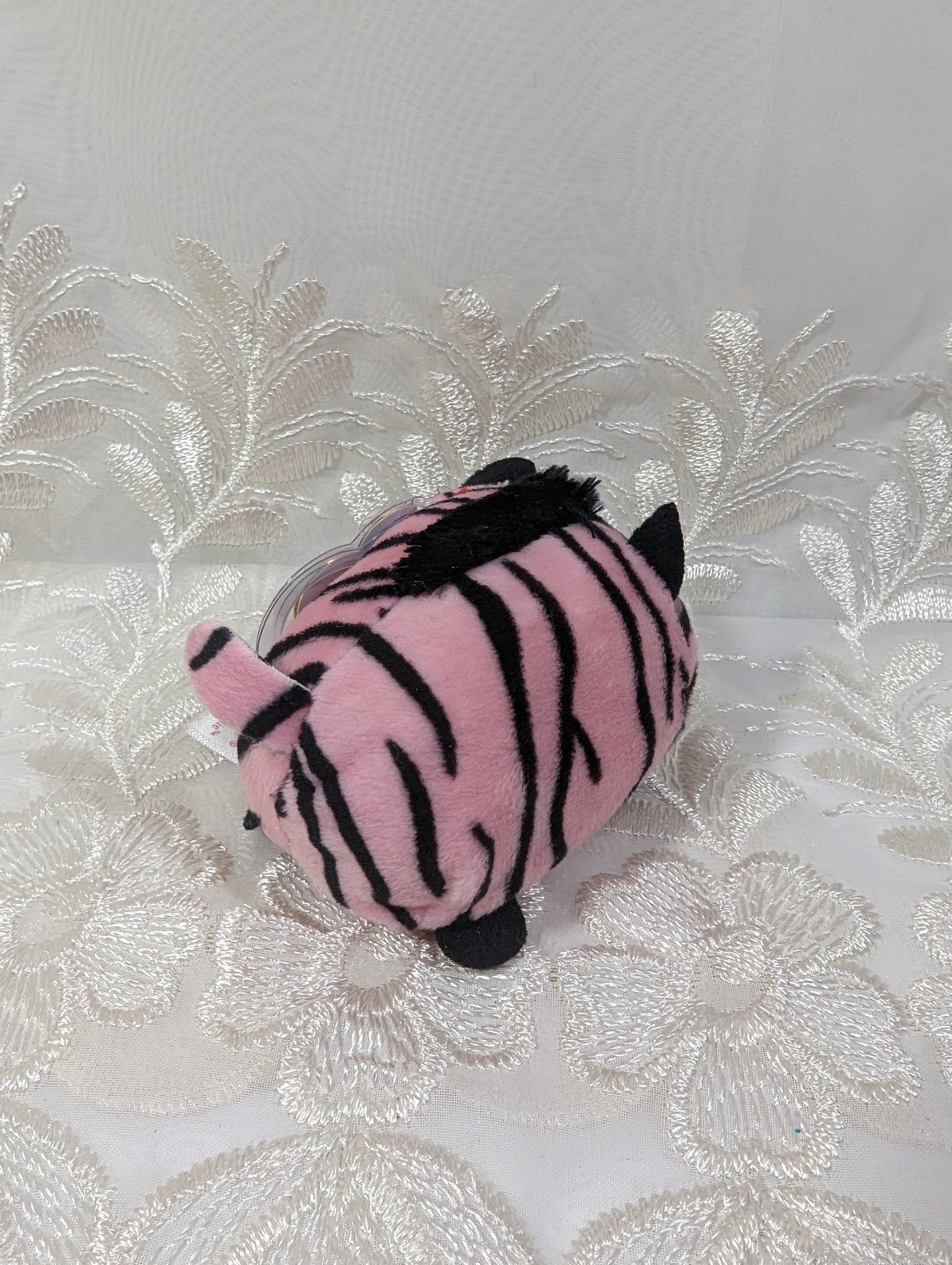 Ty Teeny Tys - Penny The Pink Zebra (4 in) Near Mint Tag - Vintage Beanies Canada