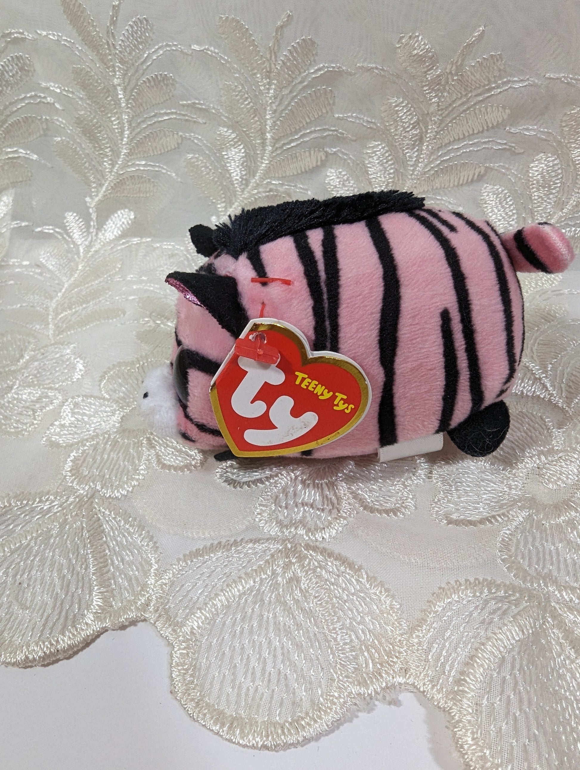 Ty Teeny Tys - Penny The Pink Zebra (4 in) Near Mint Tag - Vintage Beanies Canada