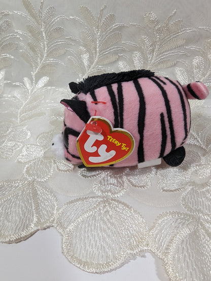 Ty Teeny Tys - Penny The Pink Zebra (4 in) Near Mint Tag - Vintage Beanies Canada