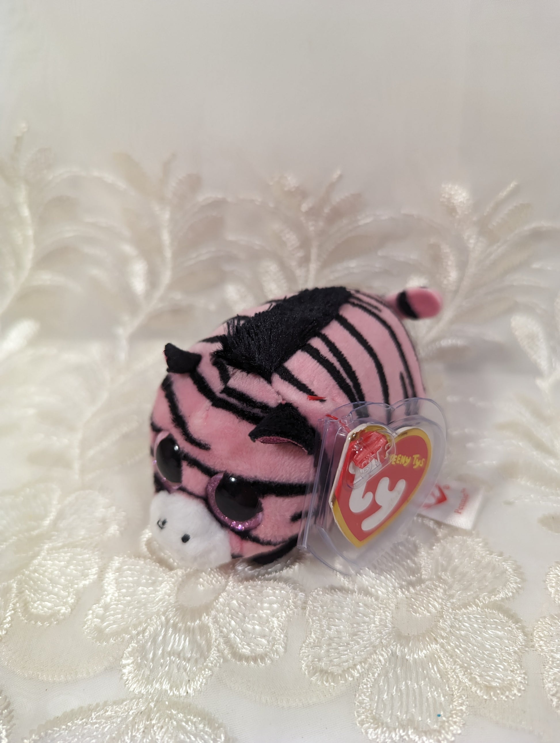 Ty Teeny Tys - Penny The Pink Zebra (4 in) Near Mint Tag - Vintage Beanies Canada