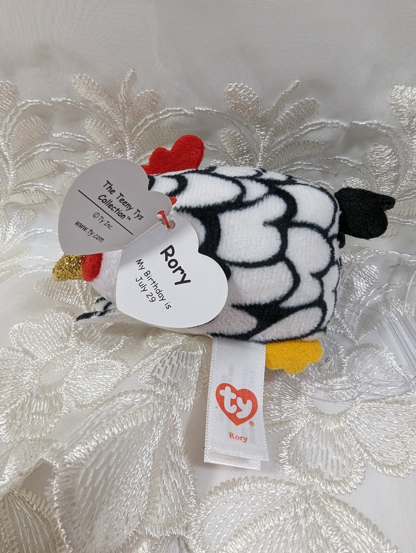Ty Teeny Ty's - Rory The Rooster (4in) - Vintage Beanies Canada