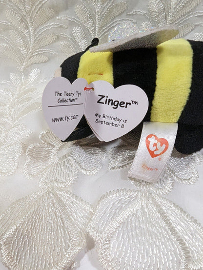 Ty Teeny Tys - Zinger The Bumblebee (4in) - Vintage Beanies Canada