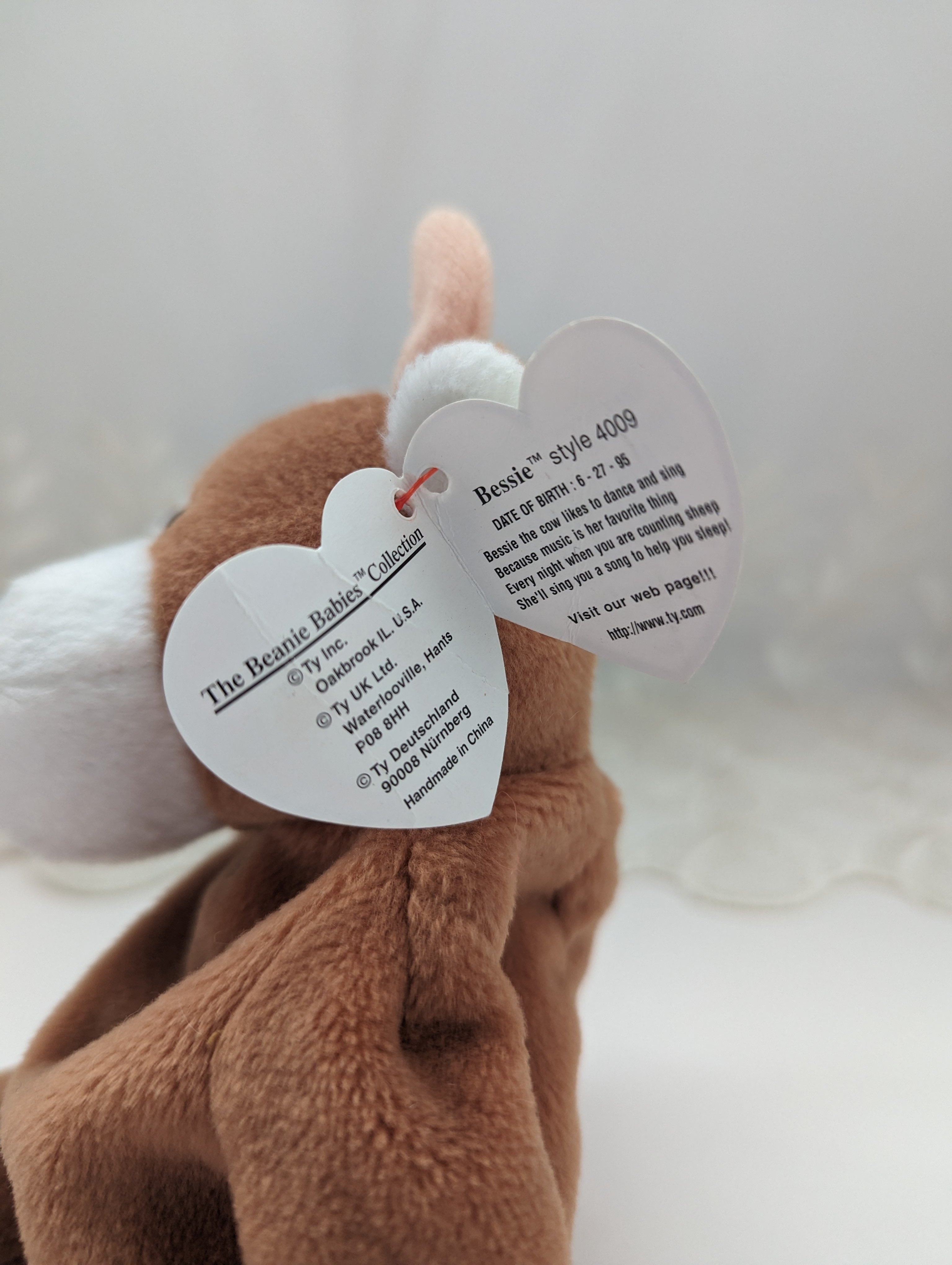 Ty beanie baby hot sale bessie the cow