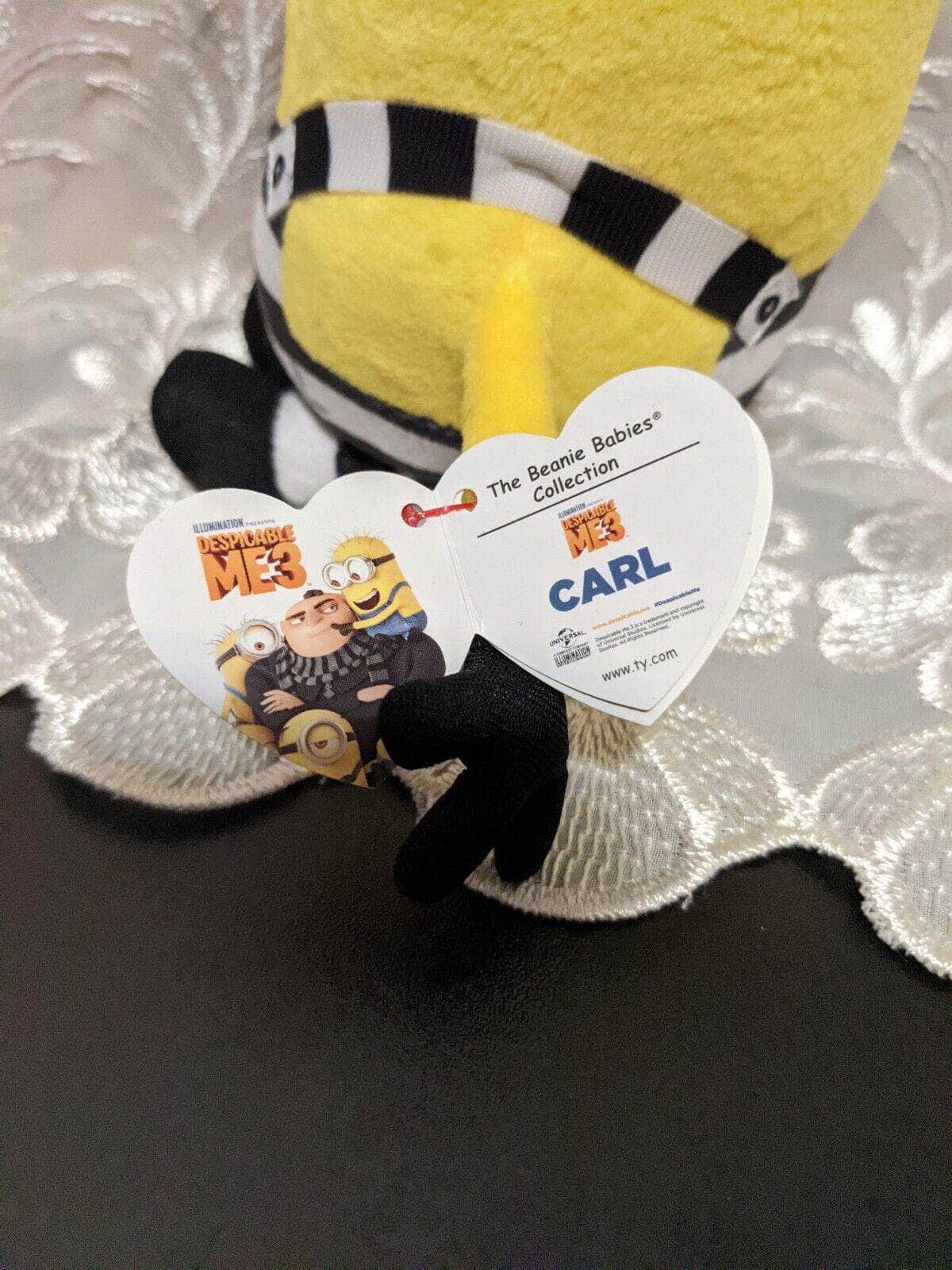 Ty Beanie Baby Carl The Minion In Prison From Despicable Me 3 (7in