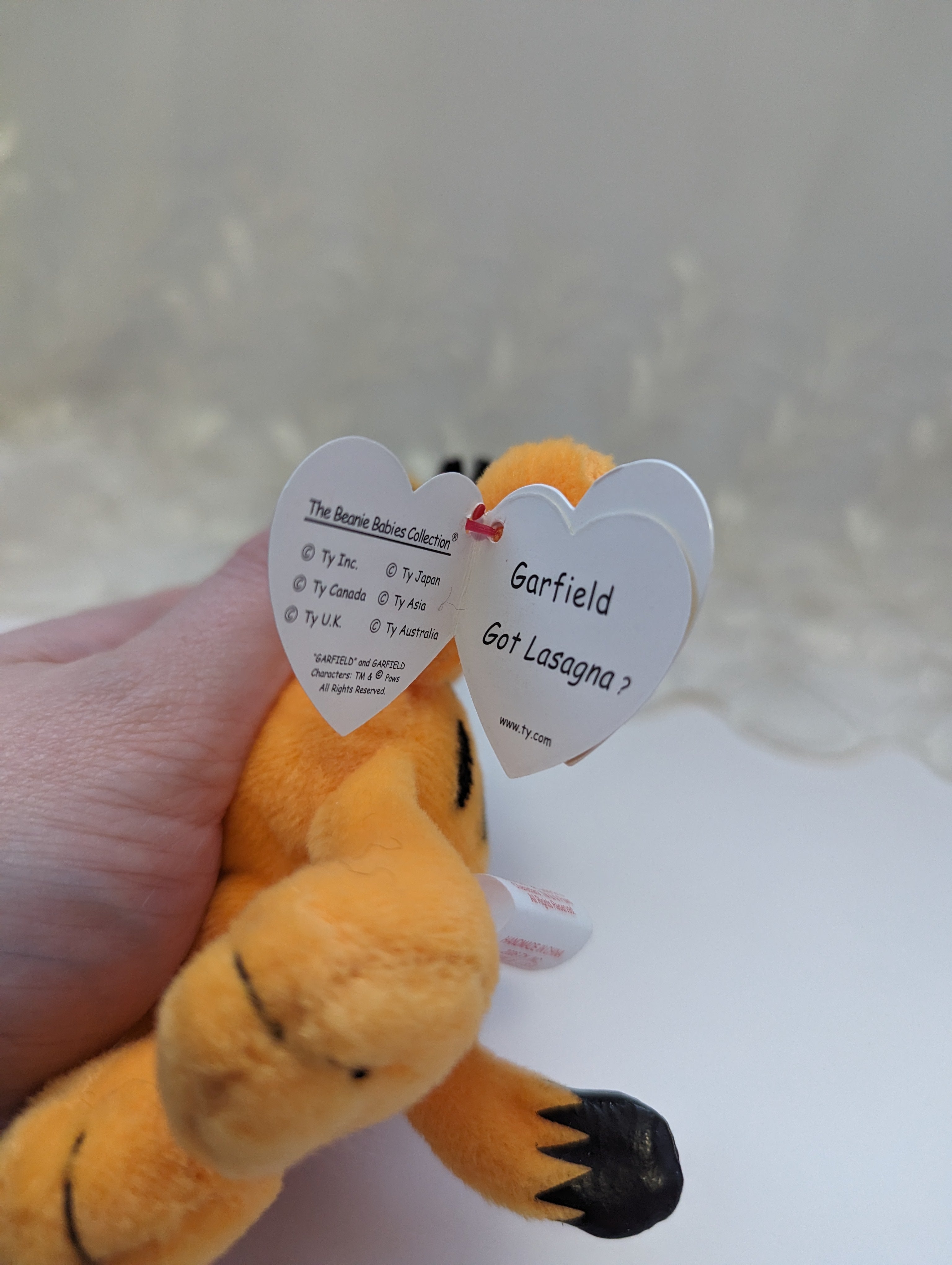 Garfield ty clearance beanie baby