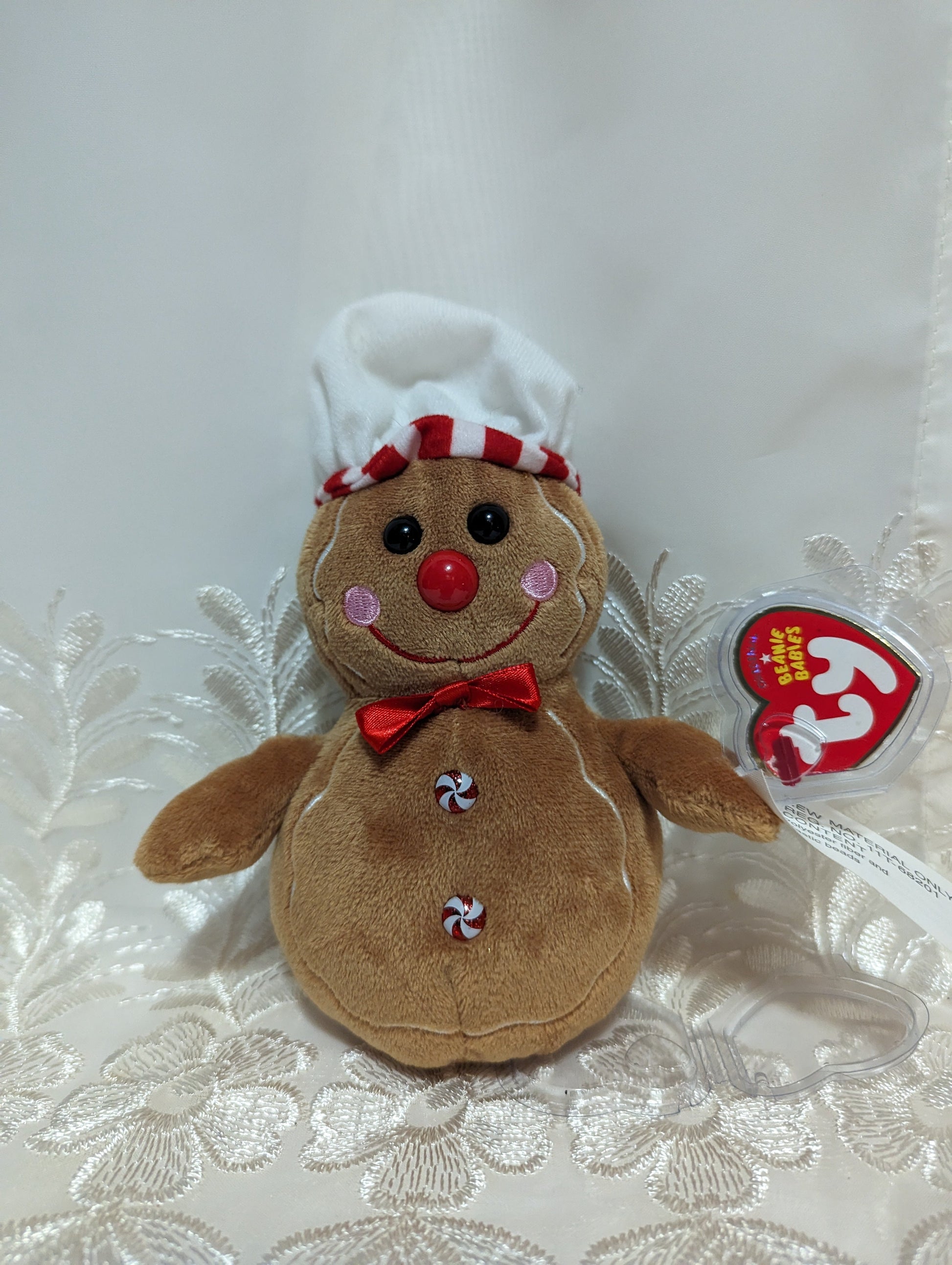 Ty Beanie Hello Kitty Christmas 7 Plush Stuffed Toy Gingerbread Man Plaid  Dress