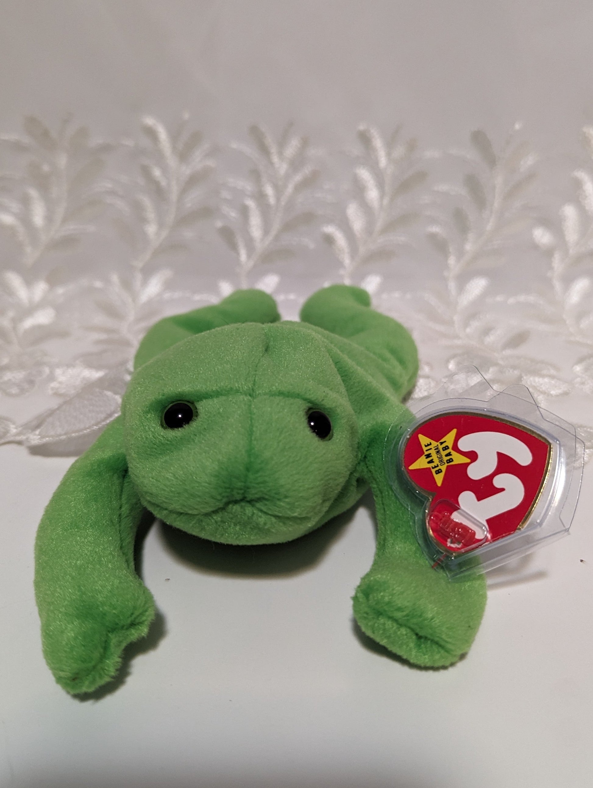 Ty Beanie Baby - Legs The Frog (9in) - Vintage Beanies Canada