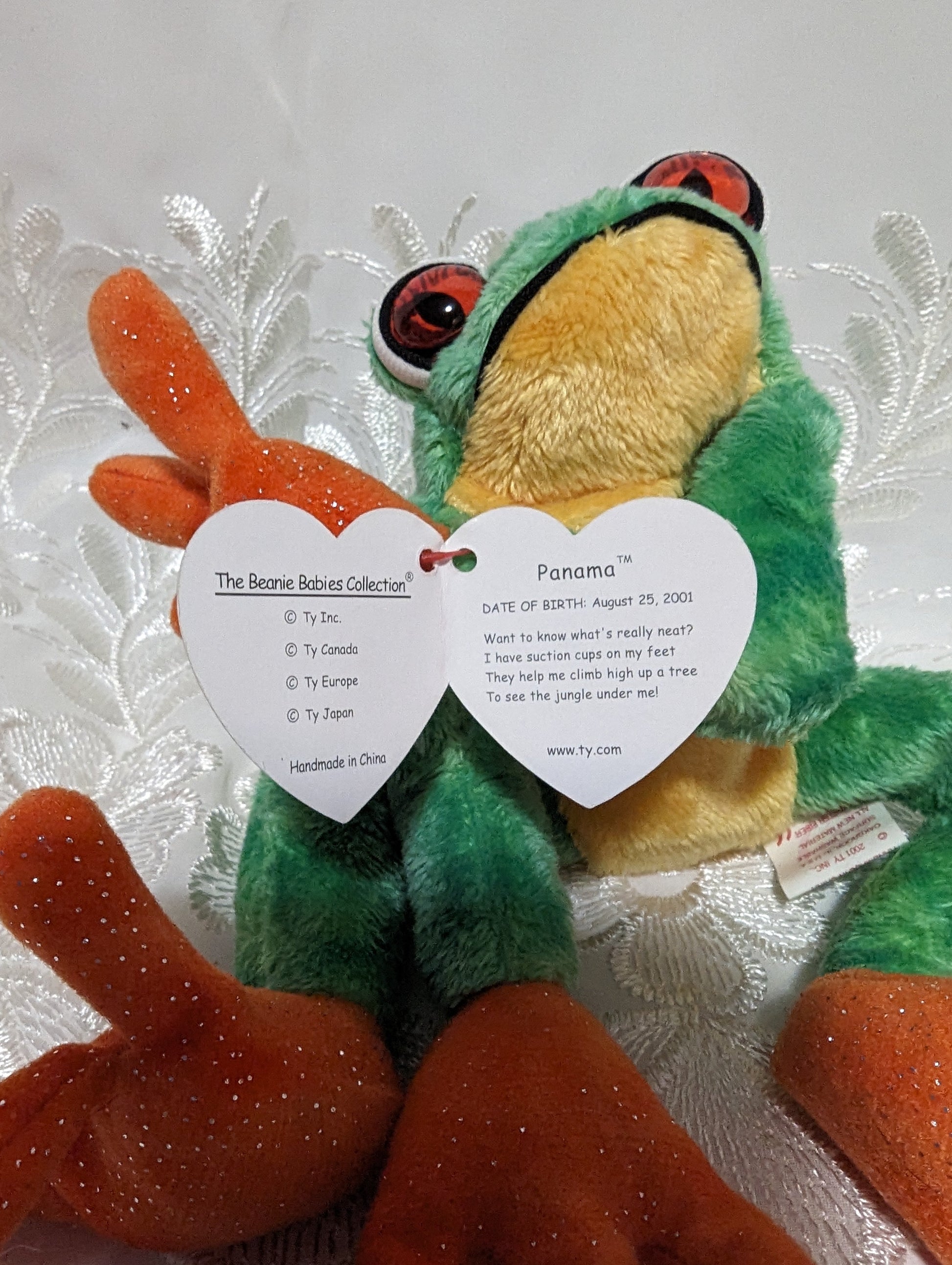 Ty Beanie Baby - Prince The Frog (8in) - Vintage Beanies Canada