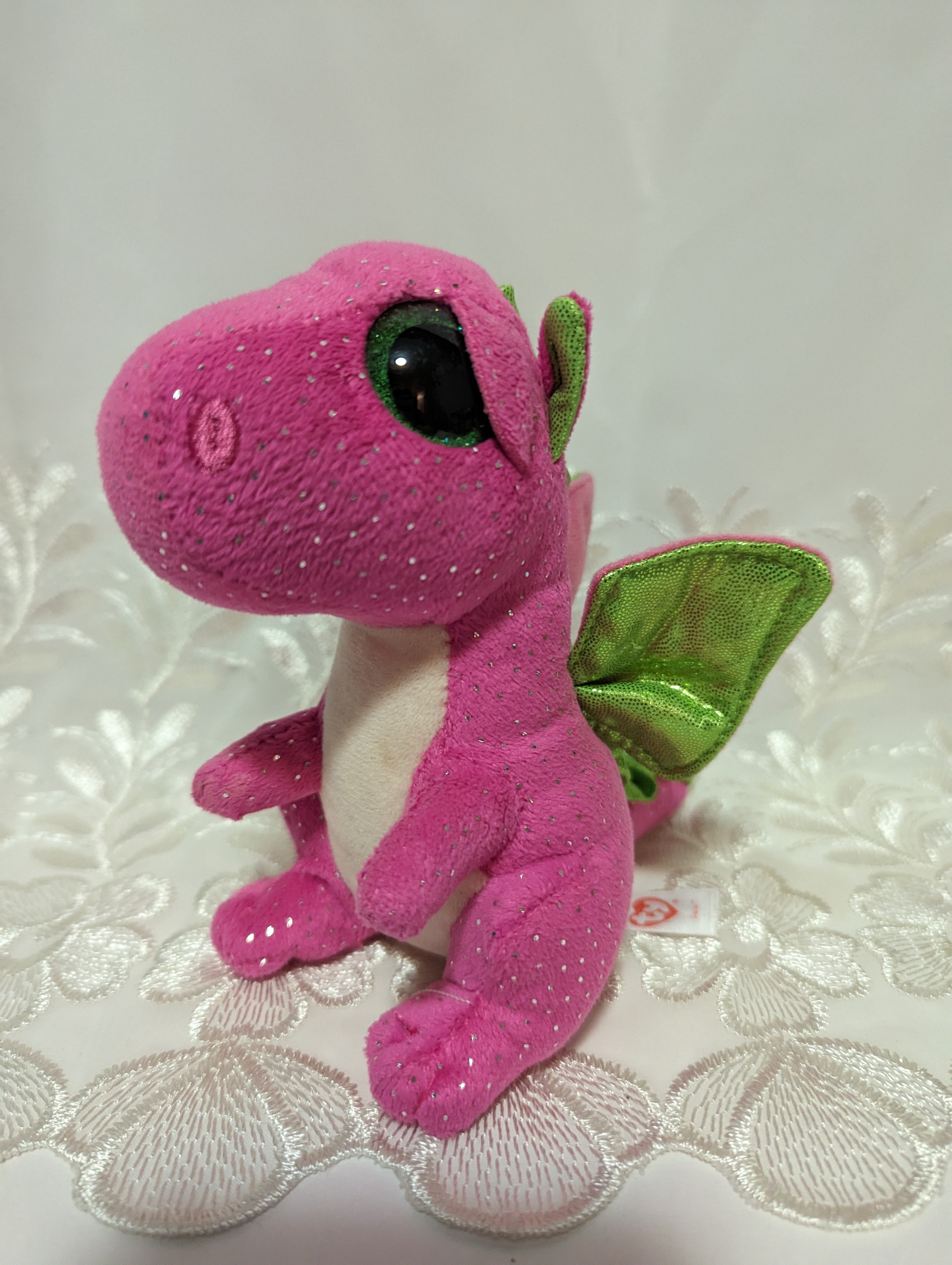 Ty Beanie Boo Darla The Pink Dragon 6in No Hang Tag Vintage