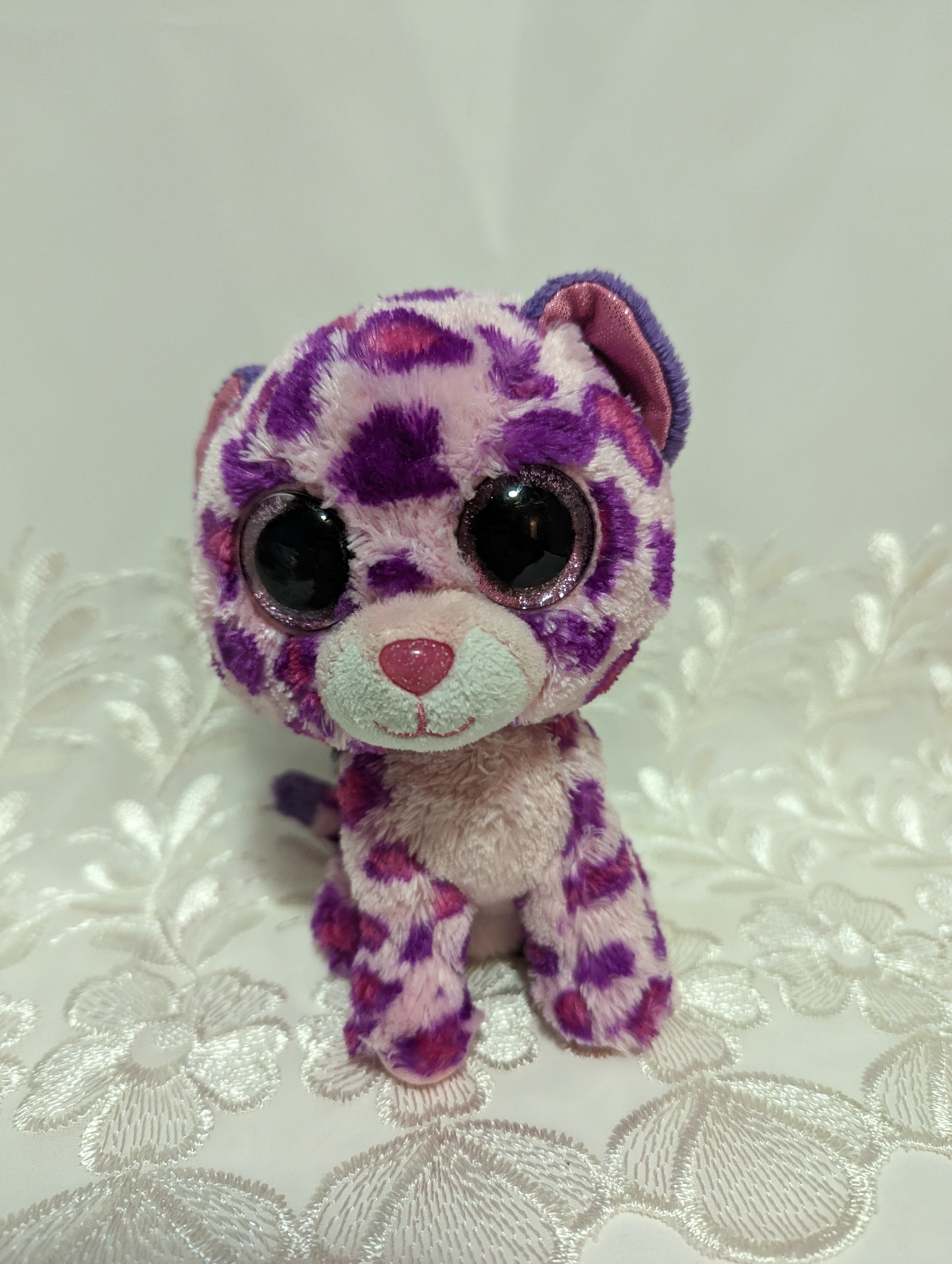 Ty Beanie Boo Glamour The Pink Leopard 6in No Hang Tag