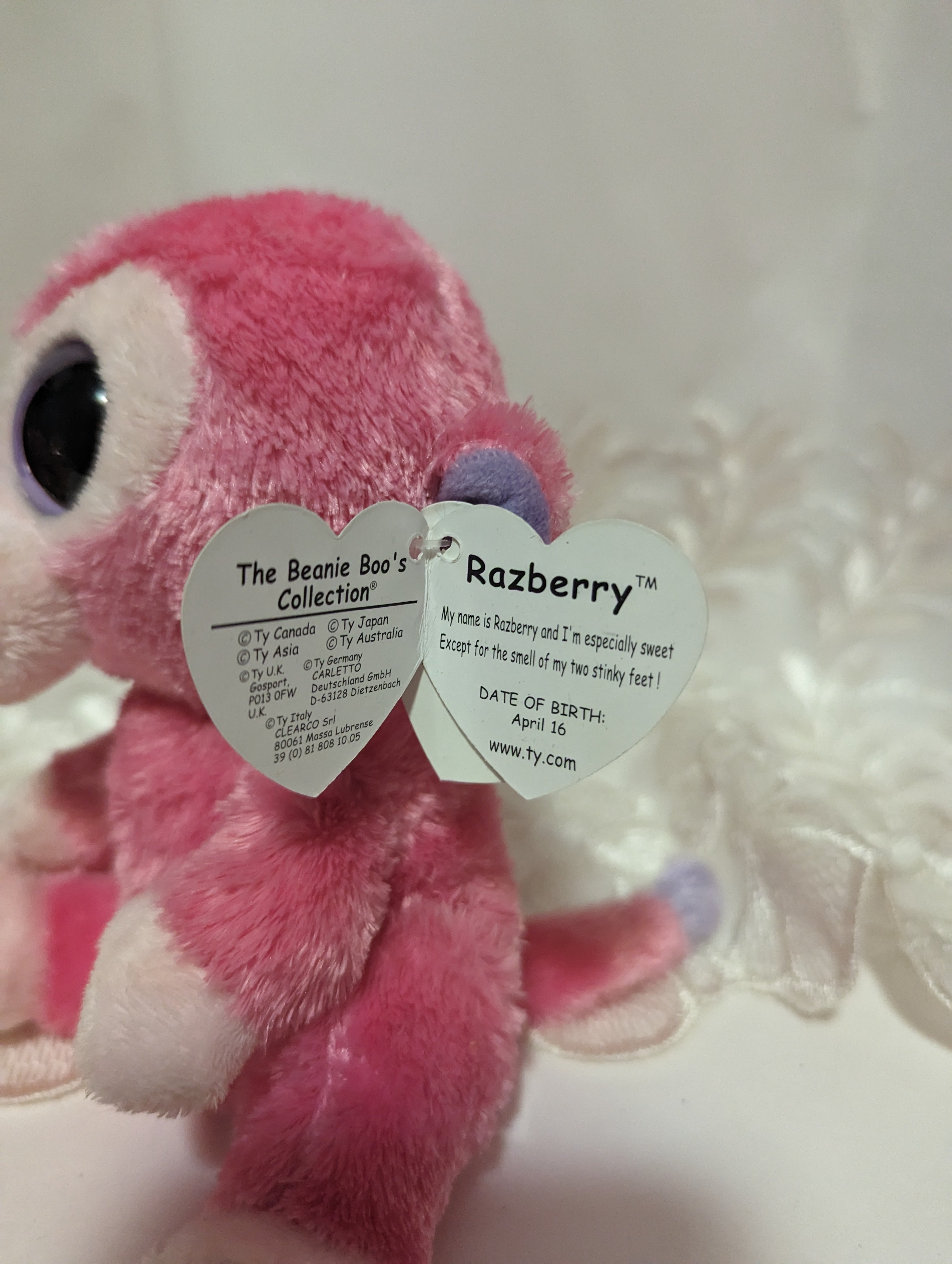 Pink beanie boo hot sale