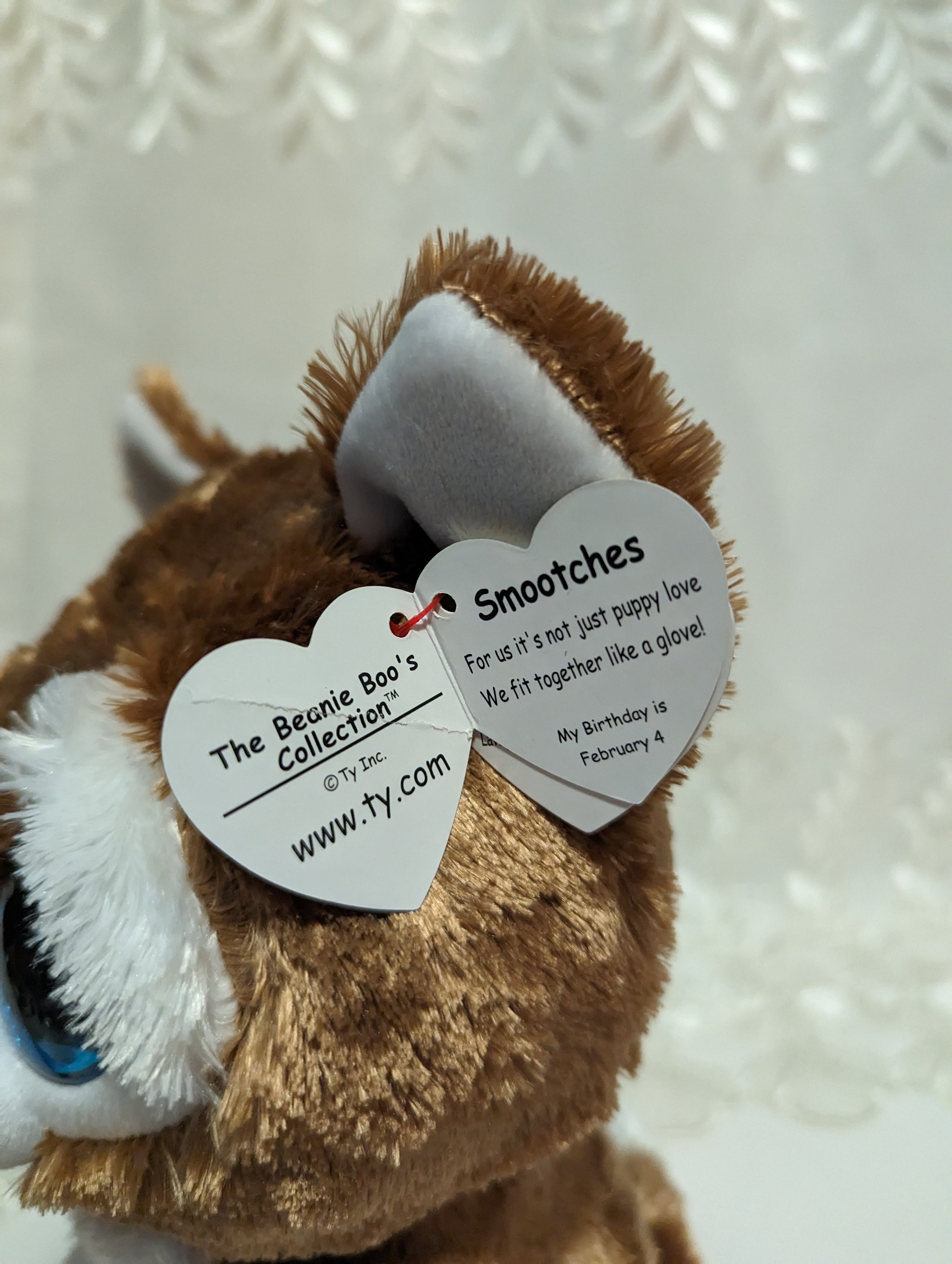 Ty Beanie Boo Smooches The Valentine s Day Dog 9in Creased Tag